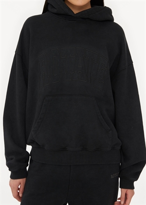 Anya Washed heavy sweat hoodie Sort ROTATE SUNDAY